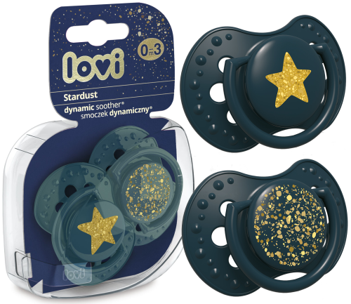 LOVI ДИНАМІЧНА СИСЬКА STARDUST 2шт. 0-3м ЗЕЛЕНИЙ