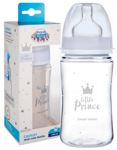 CANPOL BABIES ШИРОКА БУТИЛКА АНТИКОЛІКОВА 240мл ROYAL 3м+