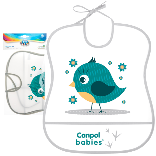 CANPOL BABIES МИЙНИЙ СЛИНИК З КИШЕНОЮ М'ЯКИЙ ВОДОНЕПРОНИКНИЙ