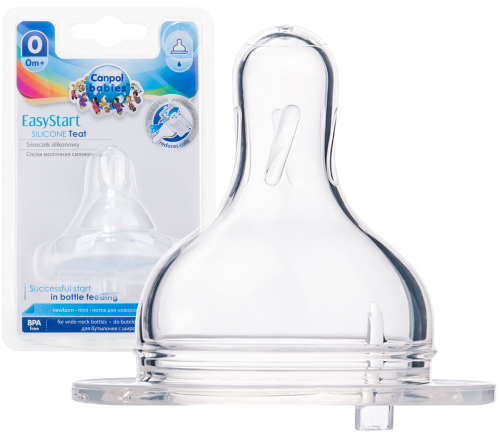 CANPOL BABIES СИЛІКОНОВИЙ СМЕНІЧНИК ДЛЯ БУТИЛОК ШИРИНИ +0м