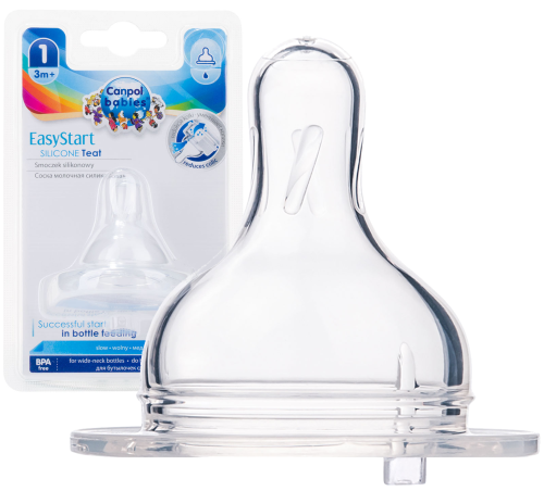 CANPOL BABIES СИЛІКОНОВИЙ СУМОК ДЛЯ БУТИЛОК ШИРОКИЙ +3м