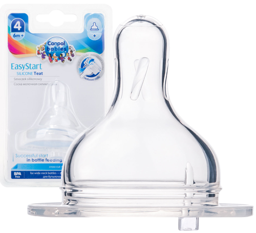CANPOL BABIES СИЛІКОНОВИЙ СМУЗОК ДЛЯ ШИРОКОЇ БУТИЛКИ КАШКА