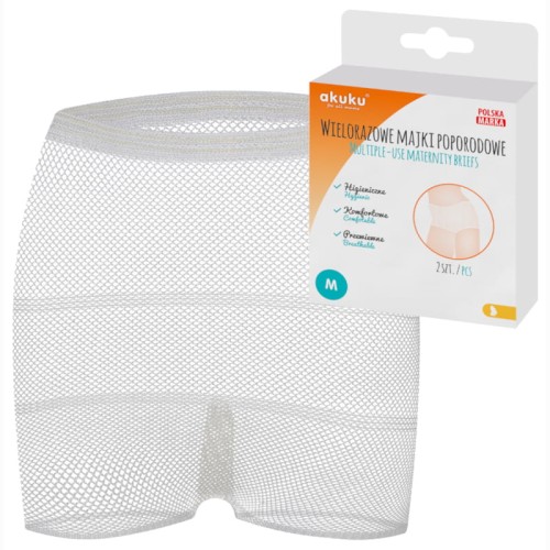БАГАТОРАЗОВІ ПІДКАМІНКИ AKUKU ДЛЯ ПІСЛЯРОДІВ 2шт. M