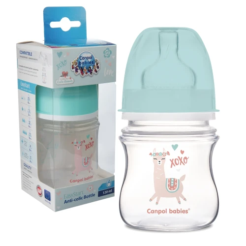 CANPOL BABIES ШИРОКА БУТИЛКА АНТИЛКОЛКОВА 120ml EXOTIC +0m