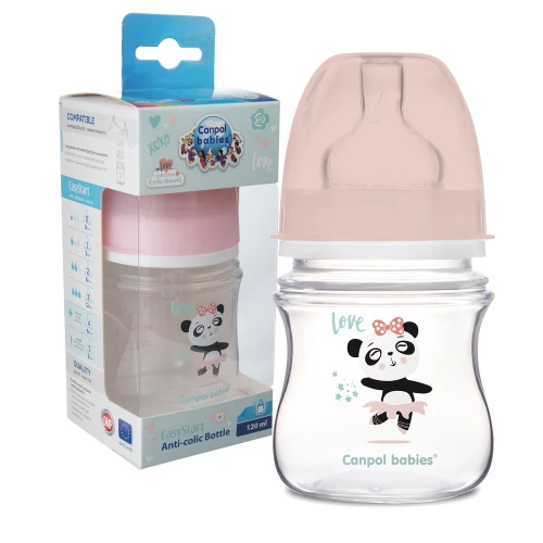 CANPOL BABIES ШИРОКА КОЛИЧКОВА БУТИЛКА 120ml EXOTIC +0м