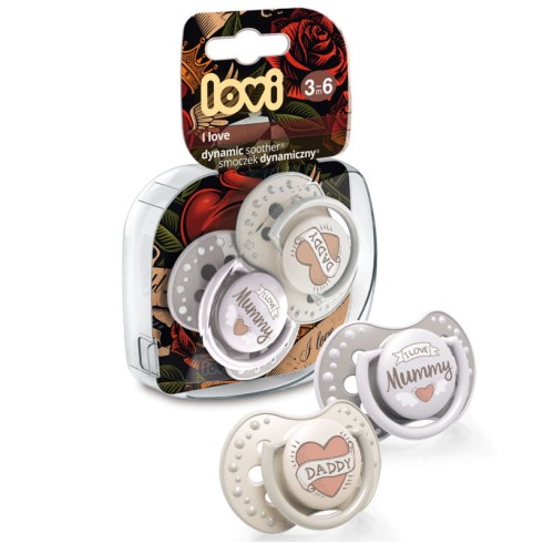 LOVI СОСКА ЗАСПОКІЙЛИВИЙ DYNAMIC І LOVE MUMMY 3-6м 2шт.