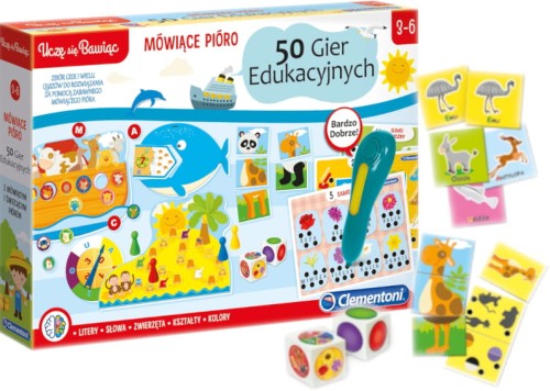 ГОВОРЯЧЕ ПЕРО 50 ОСВІТНІХ ІГОР Я НАВЧАЮСЯ ГРАЮЧИ CLEMENTONI - 50650