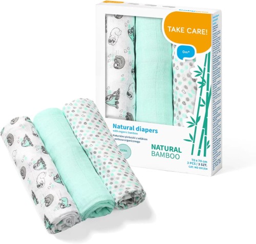 Babyono Природні Бамбукові Органічні Підгузники М'ятні 3 шт.