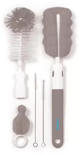 Babyono Набір щіток для миття пляшок і сосок Змінний Сірий