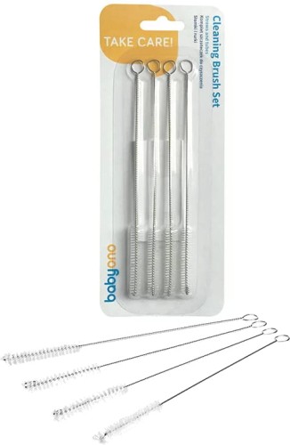 Babyono Набір щіток для чищення трубочок і соломинок 4 шт.