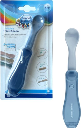 Canpol Babies Складна Ложечка Туристична Для Дітей 4м+ Темно-синя