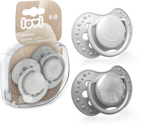 Lovi Динамічний ортодонтичний пустишка Harmony Boy 2шт. 6-18м