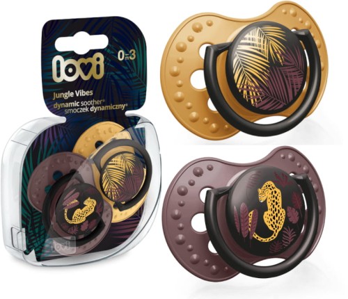 Lovi Соска Заспокійлива Динамічна Силіконова Jungle Vibes Girl 2шт. 0-3 міс.