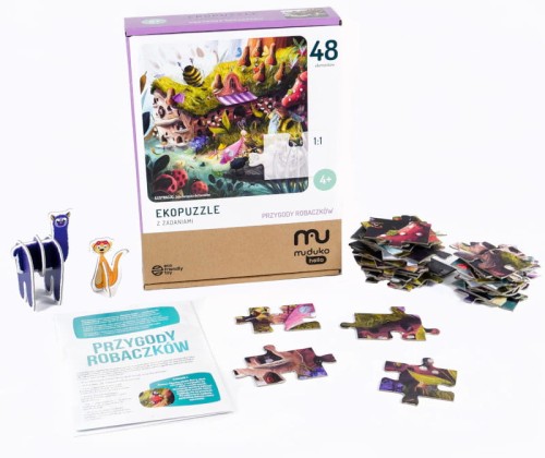 MUDUKO Екопазл Пригоди Черв'ячків 48 Елементів 4+