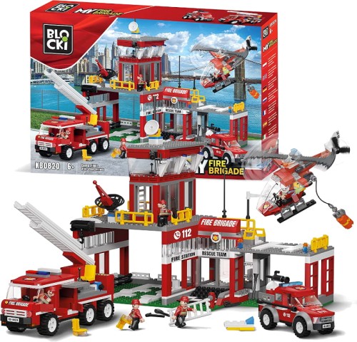 Кубики Blocki MyFire Brigade Пожежна Станція 881 ел. 6+