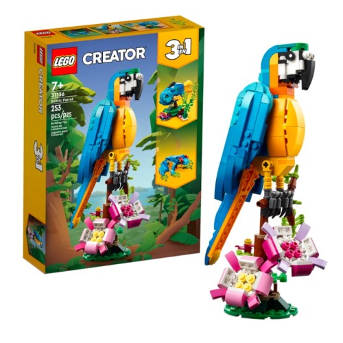 Lego CREATOR 3W1 Набір Екзотична Папуга 31136 7+ 253ел.