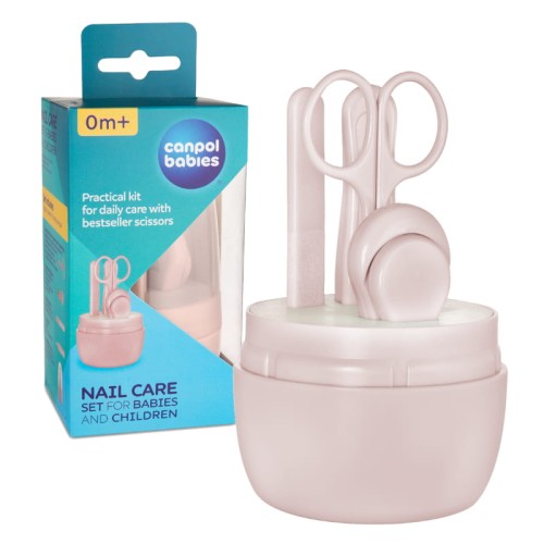 Canpol Babies Набір Догляду За Нігтями Рожевий