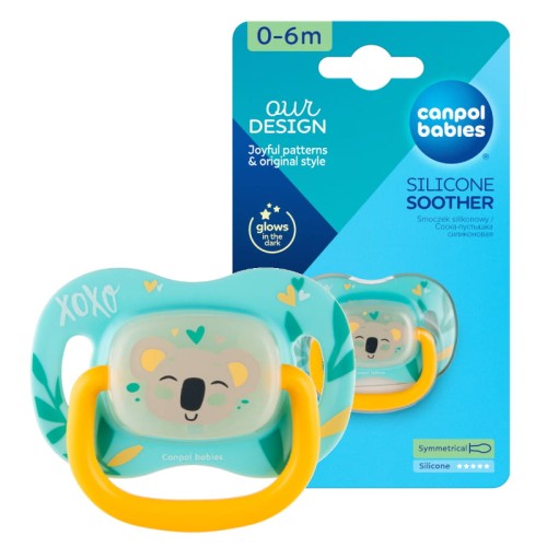 Canpol Babies Силіконовий Соска Симетричний 0-6м Екзотичні Тварини Коала