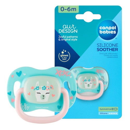 Canpol Babies Силіконовий Соска Симетричний 0-6м Екзотичні Тварини Лама