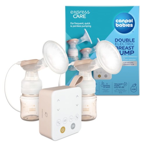 Canpol Babies Подвійний Безпровідний 2-фазний Електронний Витяжка ExpressCare +Сосок Для Носа