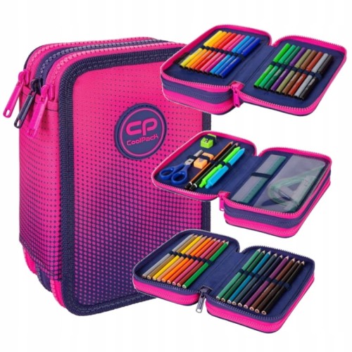 Coolpack Jumper 3 Пенал З Обладнанням 3-комірковий Градієнт Фрапе