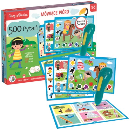 ГОВОРЯЧА РУЧКА 500 ПИТАНЬ 60 ЗАВДАНЬ CLEMENTONI- 50651