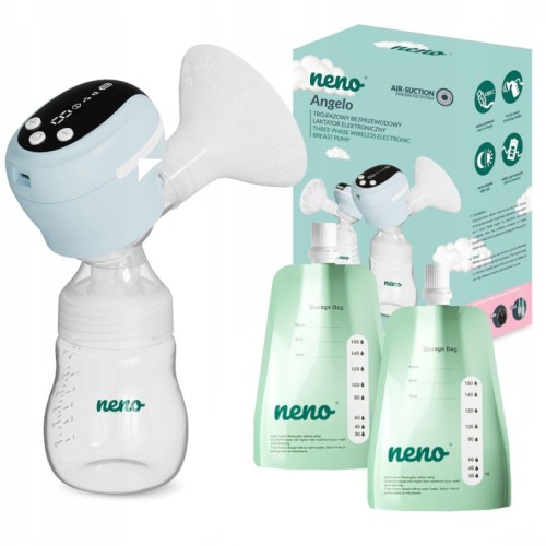 Neno Angelo Бездротовий 3-фазний Електронний Лактатор 2 Пакети