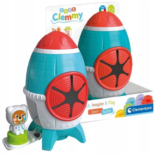 Clementoni Baby Soft Clemmy Сенсорна Ракета Конструктор 10м+