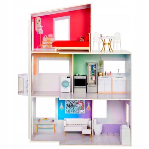 Rainbow High Town House Будинок Для Ляльок + Аксесуари Набір
