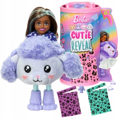 БАРБІ ЧЕЛСІ КЬЮТІ РІВІЛ ЛЯЛЬКА ПУДЕЛЬ ПЕСИК ПРИБРАННЯ 6 НЕСПОДІВОК