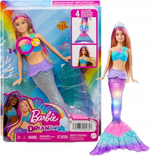 OUTLET! BARBIE DREAMTOPIA СИРЕНА МАЛІБУ СВІТЯЧА HDJ36 OUTLET СУПЕР ЦІНА