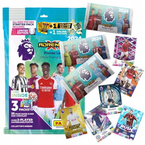 ПРЕМ'ЄР ЛІГА ПЛЮС 2024 МЕГА НАБІР СТАРТОВИЙ АЛЬБОМ + 3 САШЕТКИ КАРТИ TCG
