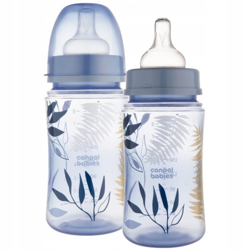 CANPOL BABIES БУТИЛЬКА АНТИКОЛІКОВА ШИРОКА БЕЗ BPA 240ml EASY START +0м