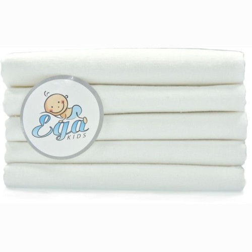 Ega Kids Комплект Фланелевих Памперсів Білі 5 шт. 60 x 80 см