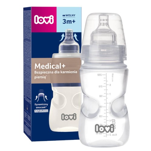 LOVI БУТИЛКА MEDICAL+ 250ml СМУДЛИК SUPERVENT 3m+