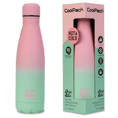 CoolPack Термос Drink&Go Металевий Бідон Градієнт Полуниця 500 мл