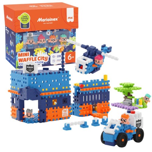 Marioinex Кубики Mini Waffle Місто Поліцейський Участок 280 Елементів