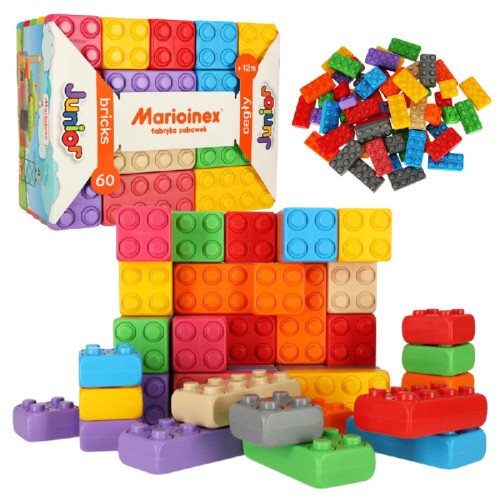 Marioinex Кубики Цегла Джуніор Цеглини Набір 60 Ел.