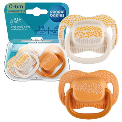 Canpol Babies Силіконовий Симетричний Соска 0-6 м Гори 2-штуки