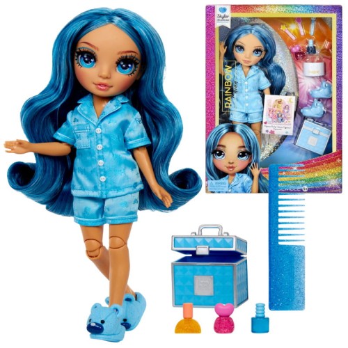 Rainbow High Junior Піжамна Вечірка Скайлер Бредшоу Лялька + Аксесуари
