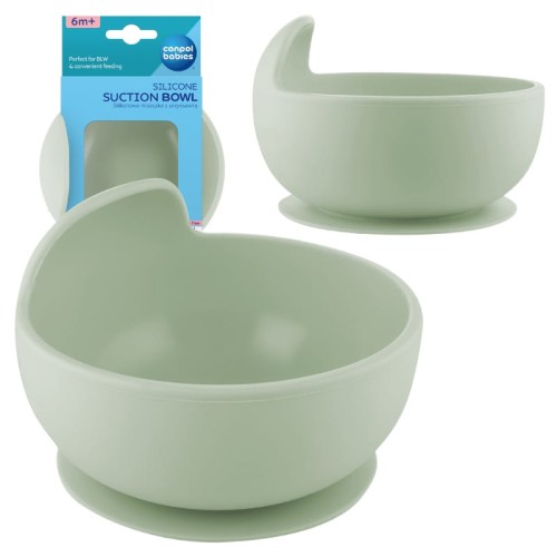 Canpol Babies Силіконова чашка з присоскою зелена 330 мл 6м+