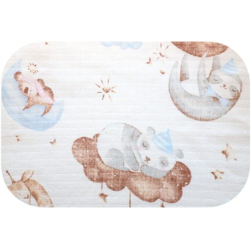 Ega Kids Тетрадна пелюшка з візерунком 1 шт. 70x80 см Сплячі тварини