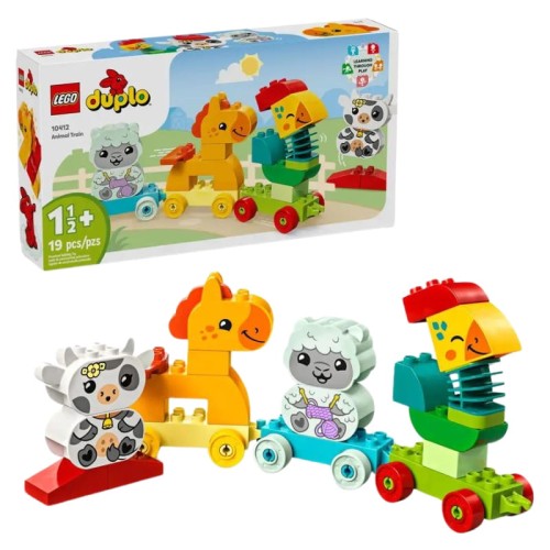 Lego Duplo Набір Кубики 10412 Мій Перший Поїзд З Тваринами 19 Ел. 18м+