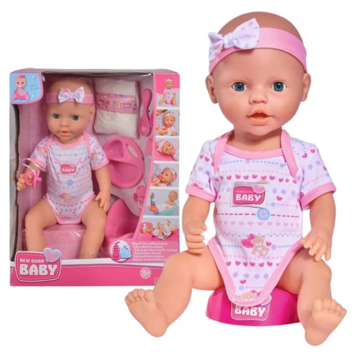 Лялька Інтерактивна Багатофункціональна для Новонароджених + Аксесуари 43 См
