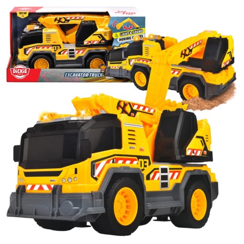 Інтерактивний автомобіль Dickie Toys Вантажівка-Екскаватор 30 см