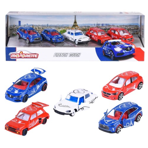 Majorette Набір French Touch 5-Pack Транспортні Засоби Автомобілі Ресорки