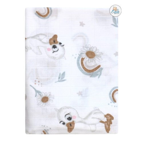 Ega Kids Пелюшка Ковдрика Обгортка Муслінова 120x120 см Каченя З Веселкою