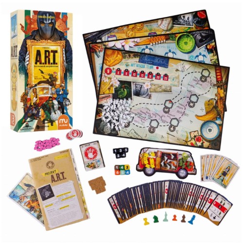 Muduko. Projekt A.R.T. Na Ratunek Arcydziełom. Gra Kooperacyjna Planszowa 12+