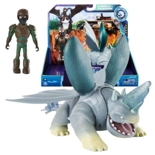 Jeźdźcy Smoków Dziewięć Światów Figurka D'Angelo + Smok Kruszka 4+