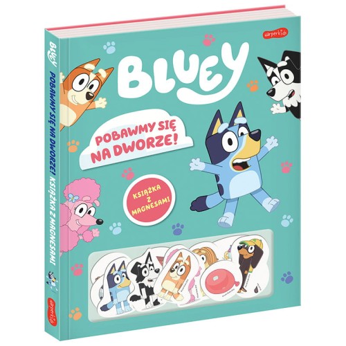 Bluey Pobawmy Się Na Dworze! Książka Z Magnesami Dla Dzieci